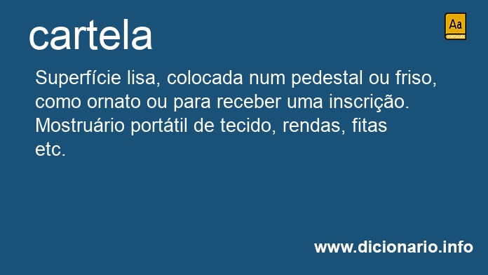 Significado de cartelas