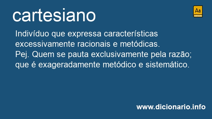 Significado de cartesiano