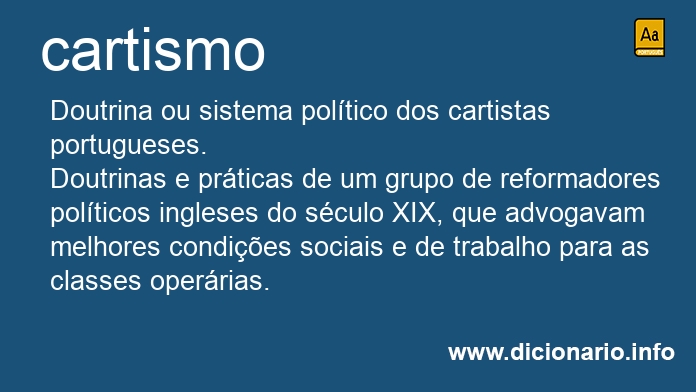 Significado de cartismo
