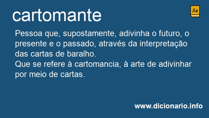 Significado de cartomante