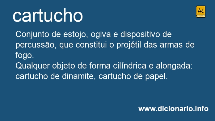 Significado de cartucho