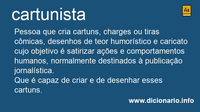 Significado de cartunista