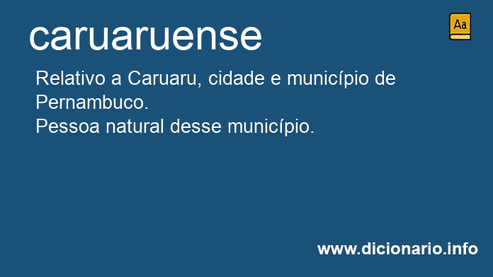 Significado de caruaruense
