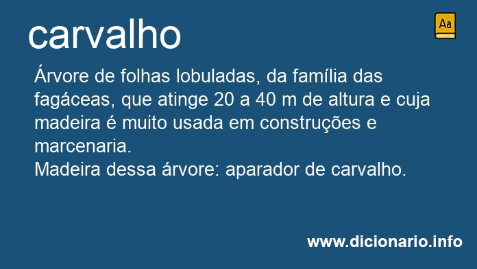 Significado de carvalho