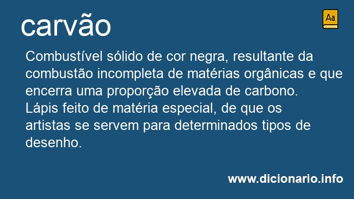 Significado de carvo