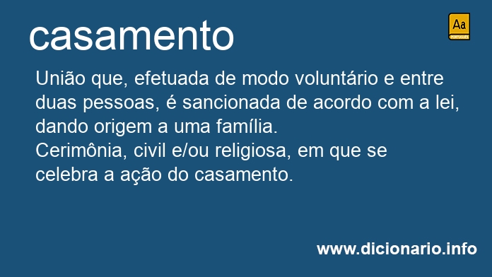 Significado de casamentos