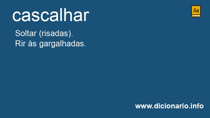 Significado de cascalhara
