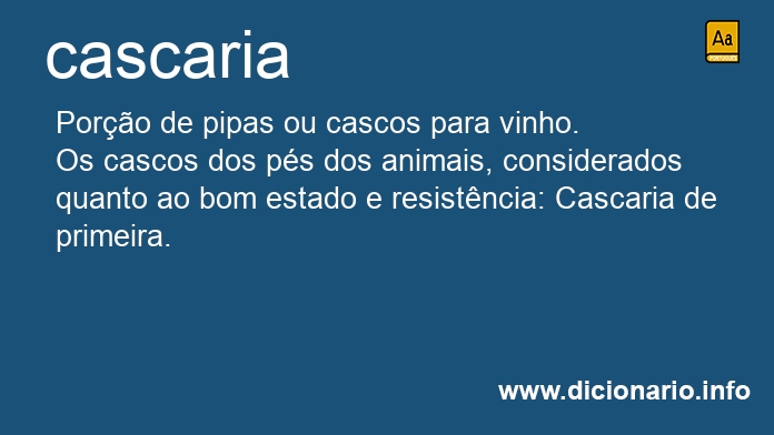 Significado de cascaria