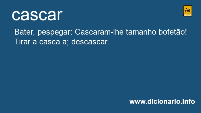 Significado de cascas