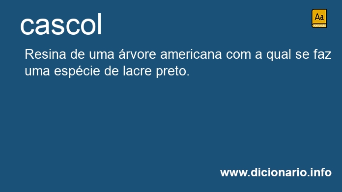 Significado de cascol