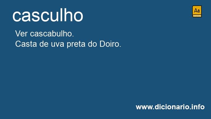 Significado de casculho