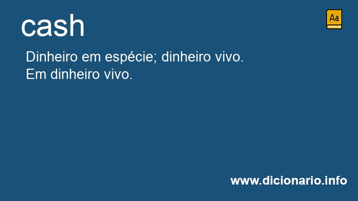 Significado de cash
