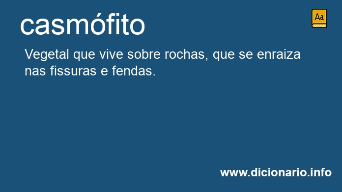 Significado de casmfito