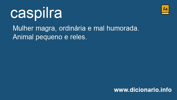Significado de caspilra
