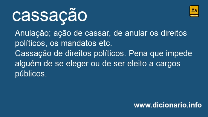 Significado de cassao