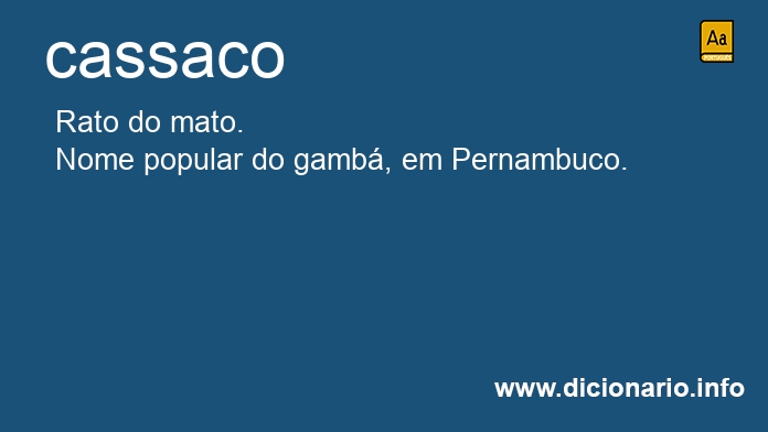 Significado de cassaco