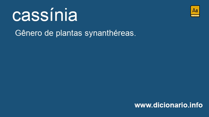 Significado de cassnia