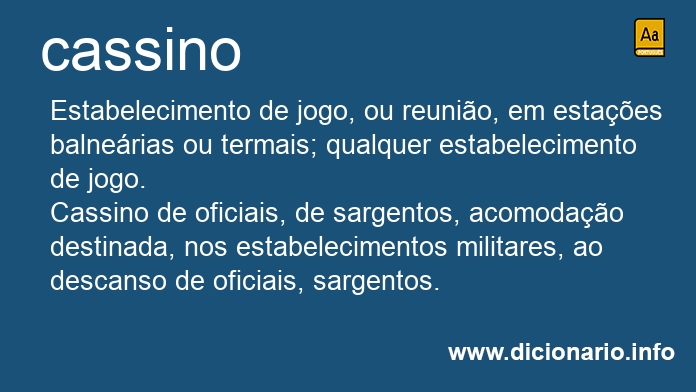 Significado de cassinos