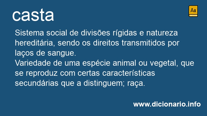 Significado de casta