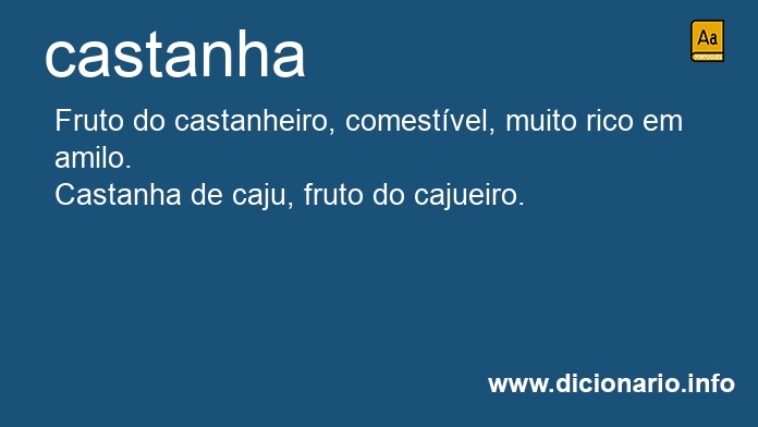 Significado de castanhas