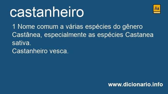 Significado de castanheiro