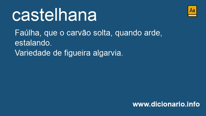 Significado de castelhana