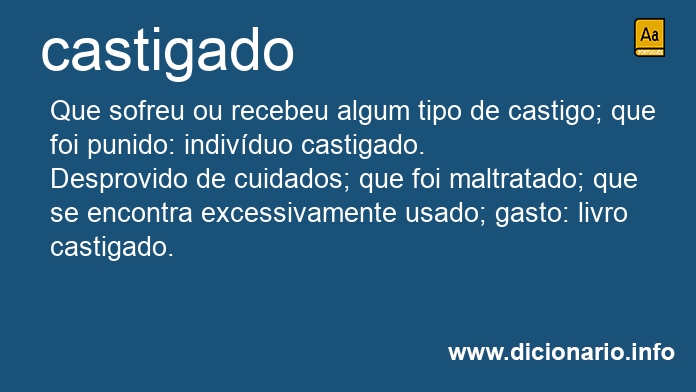 Significado de castigada