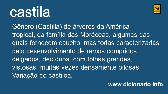 Significado de castila