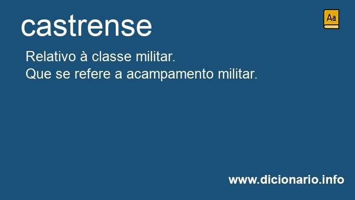 Significado de castrenses