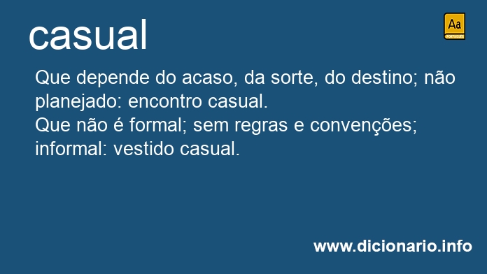 Significado de casuais