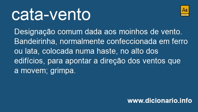 Significado de cata-vento