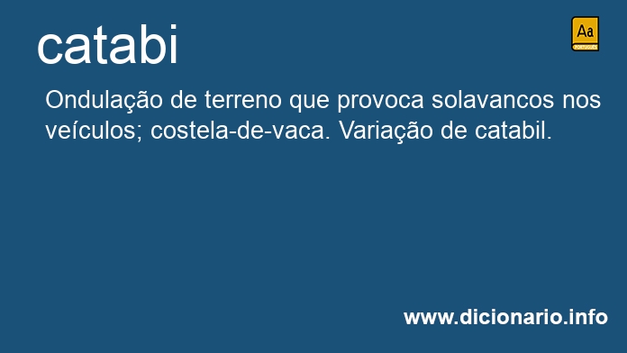 Significado de catabi