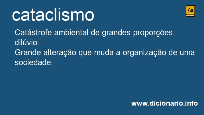 Significado de cataclismo