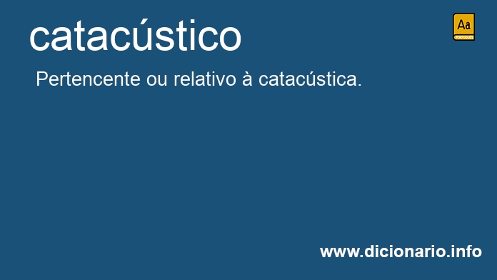 Significado de catacstico