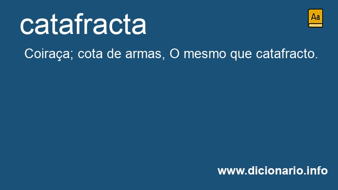 Significado de catafracta