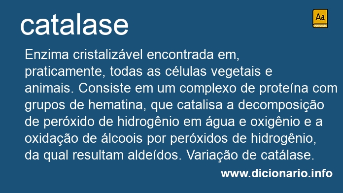 Significado de catalase