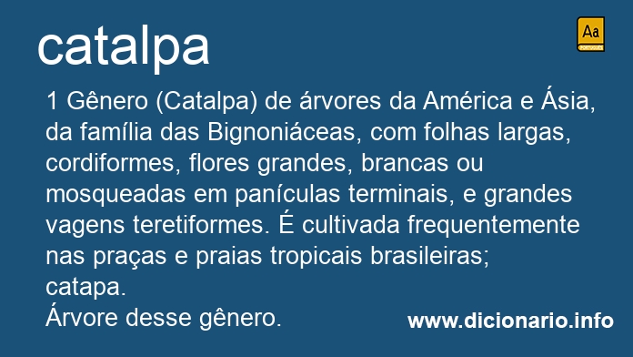 Significado de catalpa