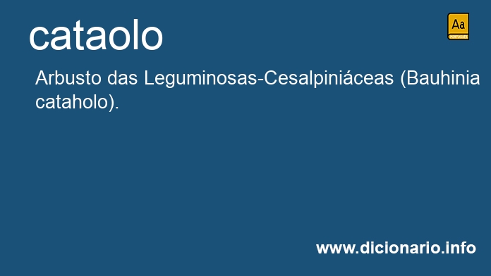 Significado de cataolo