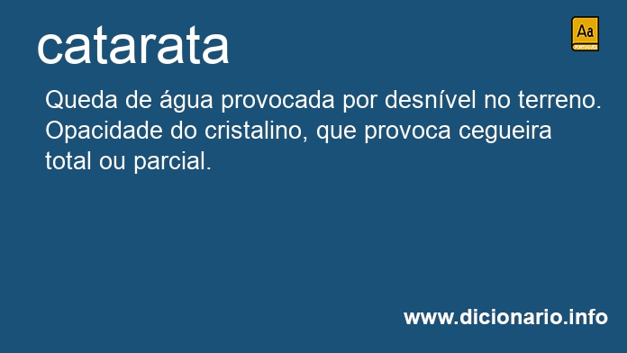 Significado de cataratas