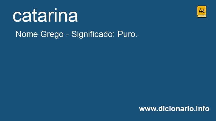 Significado de catarina