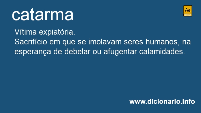 Significado de catarma