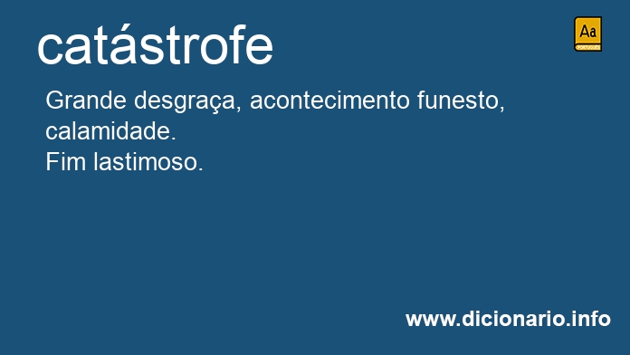 Significado de catstrofes