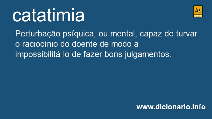 Significado de catatimias