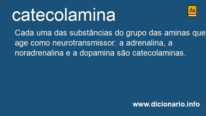 Significado de catecolamina