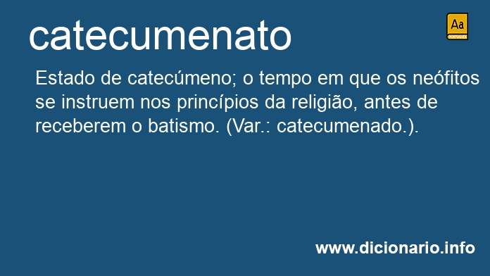 Significado de catecumenato