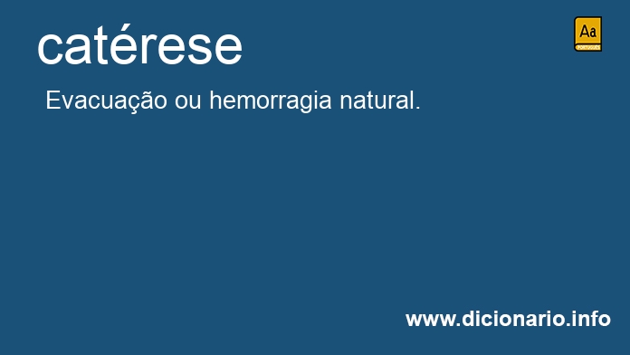 Significado de catrese