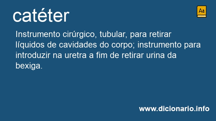 Significado de catter