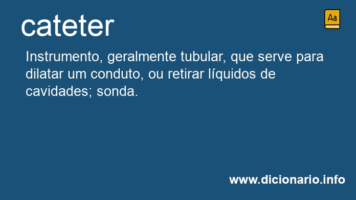 Significado de cateter
