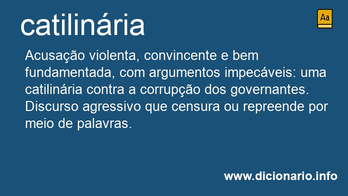 Significado de catilinria