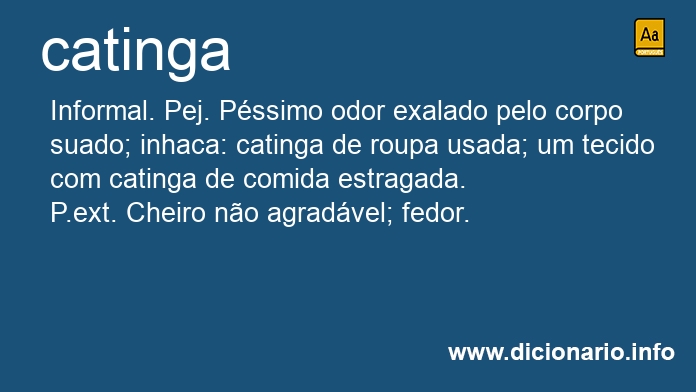 Significado de catinga